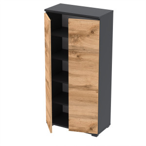 Komoda szafka NEX 60x36 sypialnia salon przedpokój D1N1 CZARNY WOTAN