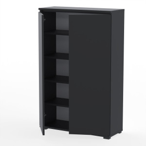 Komoda szafka NEX 80x30x124 sypialnia salon przedpokój D1N1 CZARNY