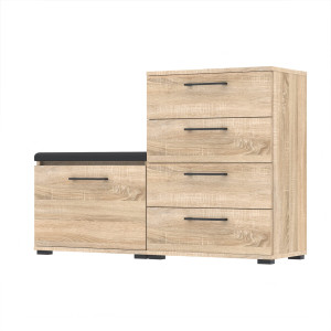 Zestaw 160x30 D2N1 Altus80 i VB80 szafka na buty z siedziskiem SONOMA
