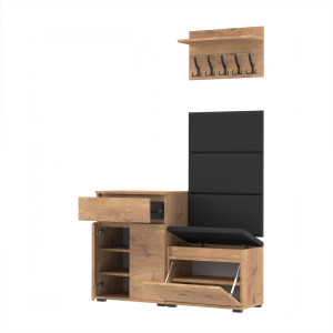 Garderoba Szafka na buty z szufladą i siedziskiem 120x36DP3 LANCELOT