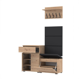 Garderoba Szafka na buty z szufladą i siedziskiem 120x30 3PAN D1N1 ARTISAN