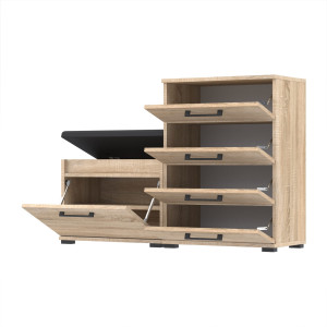 Zestaw 120x30 D2N1 Altus60 i VB60 szafka na buty z siedziskiem Sonoma