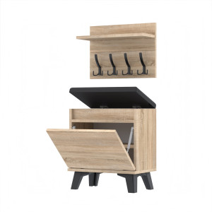 Szafka na buty z wieszakiem VB50x30D1N2 WP50 SONOMA