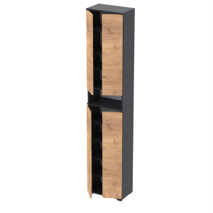 Szafka na buty Supra-Nex 50x30x244 D1N1 CZARNY LANCELOT