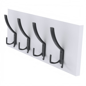 Wieszak ścienny W50 na ubrania 50cm BIAŁY