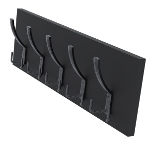 Wieszak ścienny W60 na ubrania 60cm CZARNY