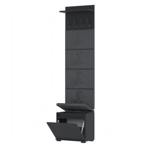 Garderoba 50x30D1N1 VB50 4Panele WP50 CZARNY