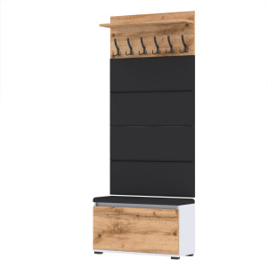 Garderoba VB100x30WP100PAN4 D1N1 BIAŁY WOTAN