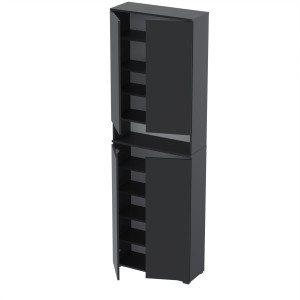 Szafka na buty Supra-Nex 80x36x244 D1N1 CZARNY