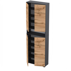 Szafka na buty Supra-Nex 80x36x244 D1N1 CZARNY WOTAN
