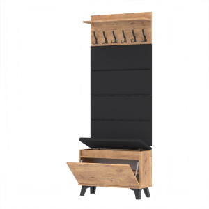 Garderoba 100x30D1N2 4PAN szafka na buty wieszak panele LANCELOT