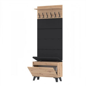 Garderoba 100x36D1N2 4PAN szafka na buty wieszak panele ARTISAN