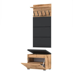 Garderoba 60x30D1N1 3PAN szafka na buty wieszak panele WOTAN