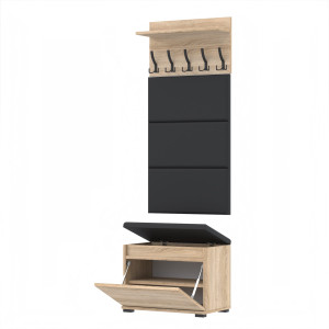 Garderoba 60x30D1N1 3PAN szafka na buty wieszak panele SONOMA