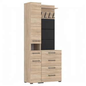 Garderoba 90x36cm Altus60 Supra30 3 Panele D2N1 SONOMA