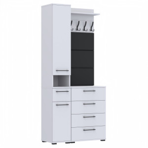 Garderoba 90x36cm Altus60 Supra30 3 Panele D2N1 BIAŁY