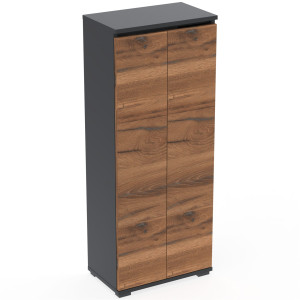 Komoda szafka NEX 80x36x124 D1N1 sypialnia salon przedpokój CZARNY DĄB ESTANA