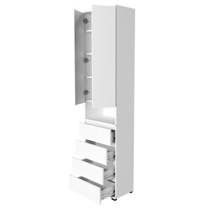 Szafka szafa wysoka supra VINI 50x36x202 D1N1 BIALY