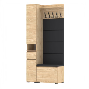 Garderoba 90x30cm D1N1 V60 Supra30 4 Panele Olejowany