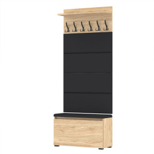Garderoba 80x30D1N1-4PAN szafka na buty wieszak panele OLEJOWANY