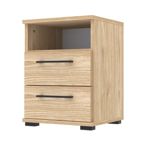 Szafka nocna NOX-D2 40×36×54 cm ze schowkiem i szufladami D2N1 OLEJOWANY