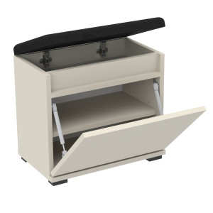 Szafka na buty VB 60×30×45 cm z siedziskiem i schowkiem D1N1 KASZMIR