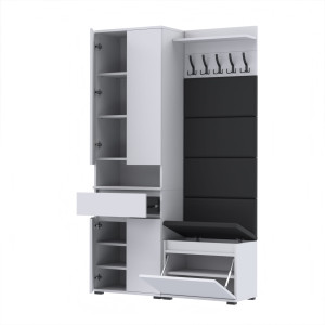 Garderoba 140x30cm V60 Supra80 4 Panele D1N1 BIAŁY