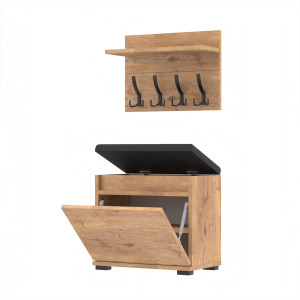 Szafka na buty z wieszakiem VB50x30WP50 N1D1 Dąb Lancelot