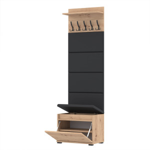 Garderoba 60x30D1N1-4PAN szafka na buty wieszak panele ARTISAN