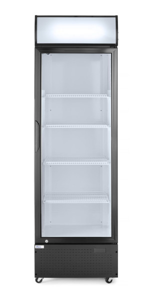Lodówka barowa z podświetlanym panelem 1-drzwiowa Arktic 254L czarny 220-240V/250W 578x605x(H)1980mm