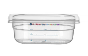 Pojemnik GN 1/9 HACCP HENDI GN 1/9 0,6L transparentny 176x108x(H)65mm