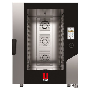 Piec konwekcyjno-parowy Millennial Touch Screen Bakery z automatycznym systemem myjącym 10× 600×400 mm - sterowany elektronicznie elektryczny Tecno