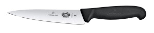 Nóż kuchenny z szerokim ostrzem Victorinox czarny (L)284mm