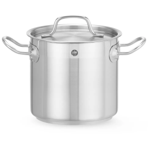 Garnek wysoki z pokrywką HENDI Profi Line 6L 200x(H)190mm