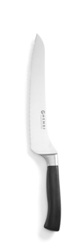 Nóż do chleba HENDI Profi Line wygięty czarny (L)340mm