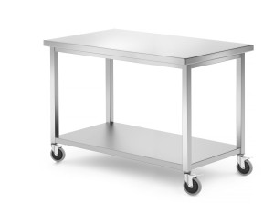Stół jezdny z półką - skręcany HENDI Kitchen Line 1200x600x850 mm 1200x600x(H)850mm