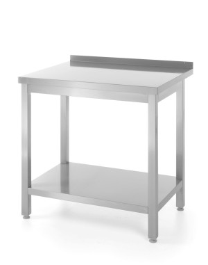 Stół przyścienny z półką - skręcany głębokość 600 mm HENDI Kitchen Line 800x600x850 mm 800x600x(H)850mm