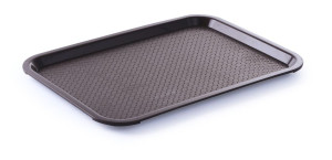 Taca z polipropylenu Fast Food duża HENDI brązowy 350x450x(H)20mm