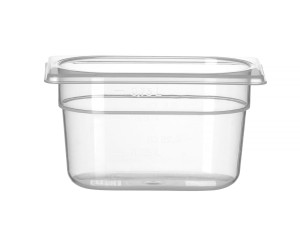 Pojemnik GN 1/9 z polipropylenu HENDI Profi Line 1,0 GN 1/9 1L transparentny 176x108x(H)100mm