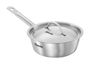 Patelnia ze stali nierdzewnej z pokrywką 18cm E180-D1 Bartscher
