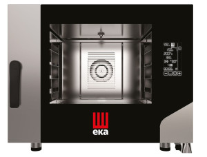 Piec konwekcyjno-parowy Millennial Black Mask Bakery 4× 600×400 mm - sterowany elektronicznie elektryczny Tecnoeka 400V/7800W 850x1035x(H)700mm