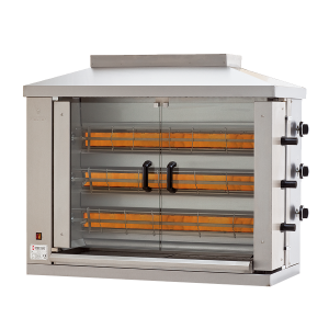 Rożen gazowy MR-3 na 18 szt. kurczaków MELTEM, 13,2kW, 116x51x111cm