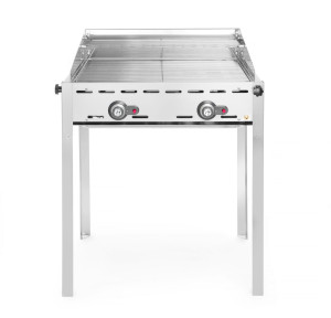 Grill Green Fire 2-palnikowy HENDI Profi Line 2 ruszty ze stali nierdzewnej GN 1/1 11,6kW 740x612x(H)825mm