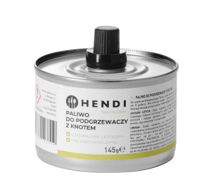 Paliwo do podgrzewaczy z knotem - puszka HENDI czas spalania ok. 4 godzin 24 szt