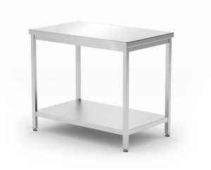 Stół centralny z półką - skręcany głębokość 600 mm HENDI Kitchen Line 1000x600x(H)850mm