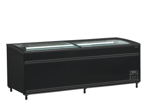 Czarna chłodziarka / zamrażarka supermarketowa SFI210B-CF VS | TEFCOLD