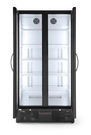 Lodówka barowa 2-drzwiowa Arktic 477L czarny 220-240V/365W 900x530x(H)1820mm