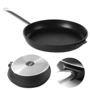 Patelnia Titanium Professional z odlewu aluminium HENDI ø320x(H)55mm