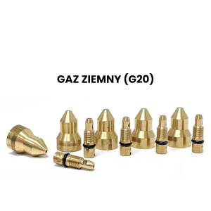 Zestaw dysz na gaz ziemny do GD5 POTIS