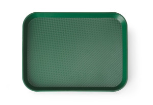 Taca z polipropylenu Fast Food mała HENDI zielony 265x345x(H)20mm
